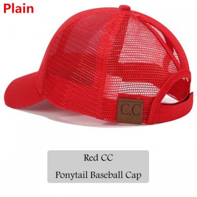 Ponycap Messy High Bun Ponytail Adjustable Mesh Trucker Baseball Cap Hat  eb-33018128
